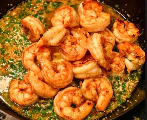 Grilled shrimp scampi